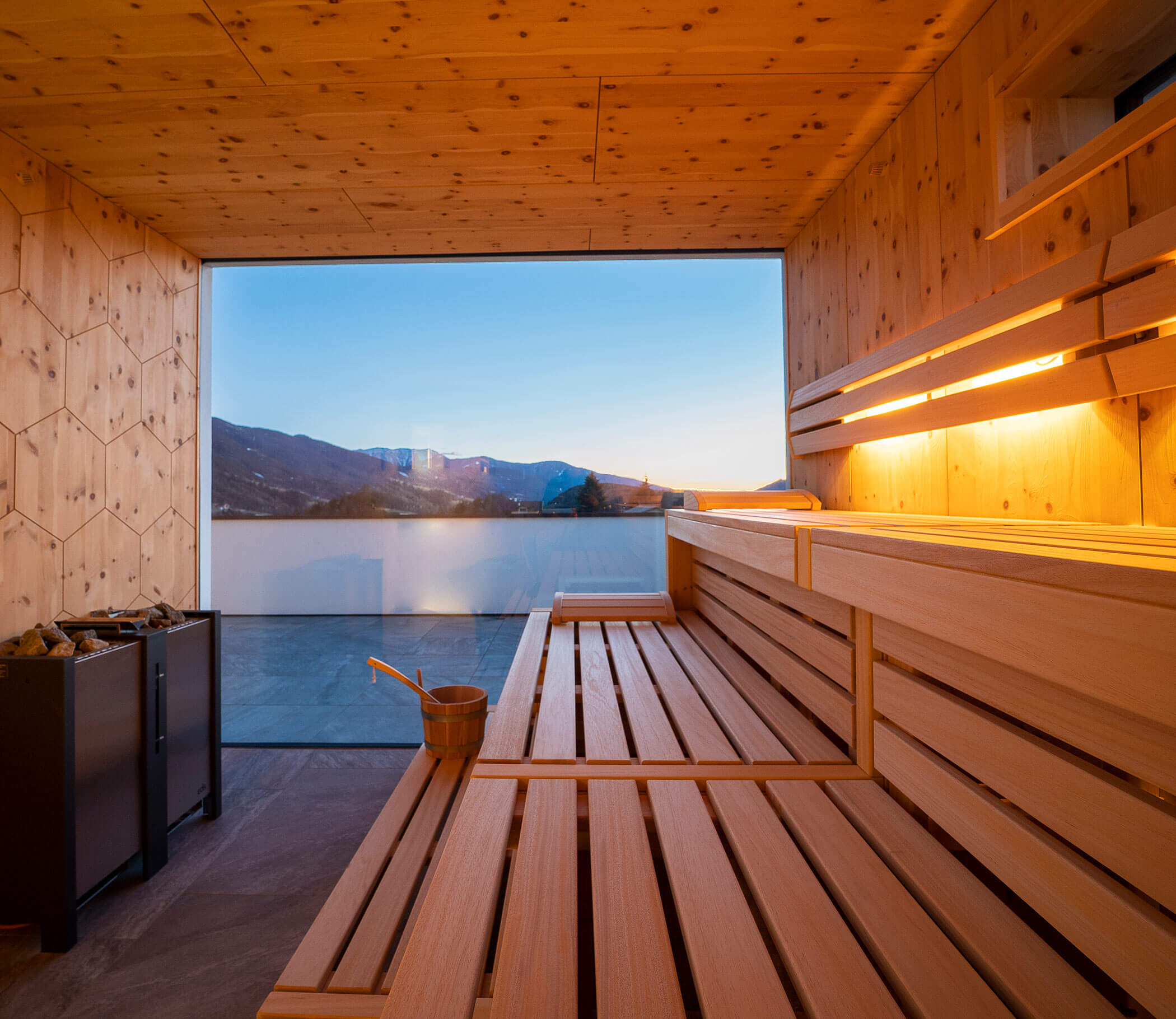 Ausblick von der Sauna