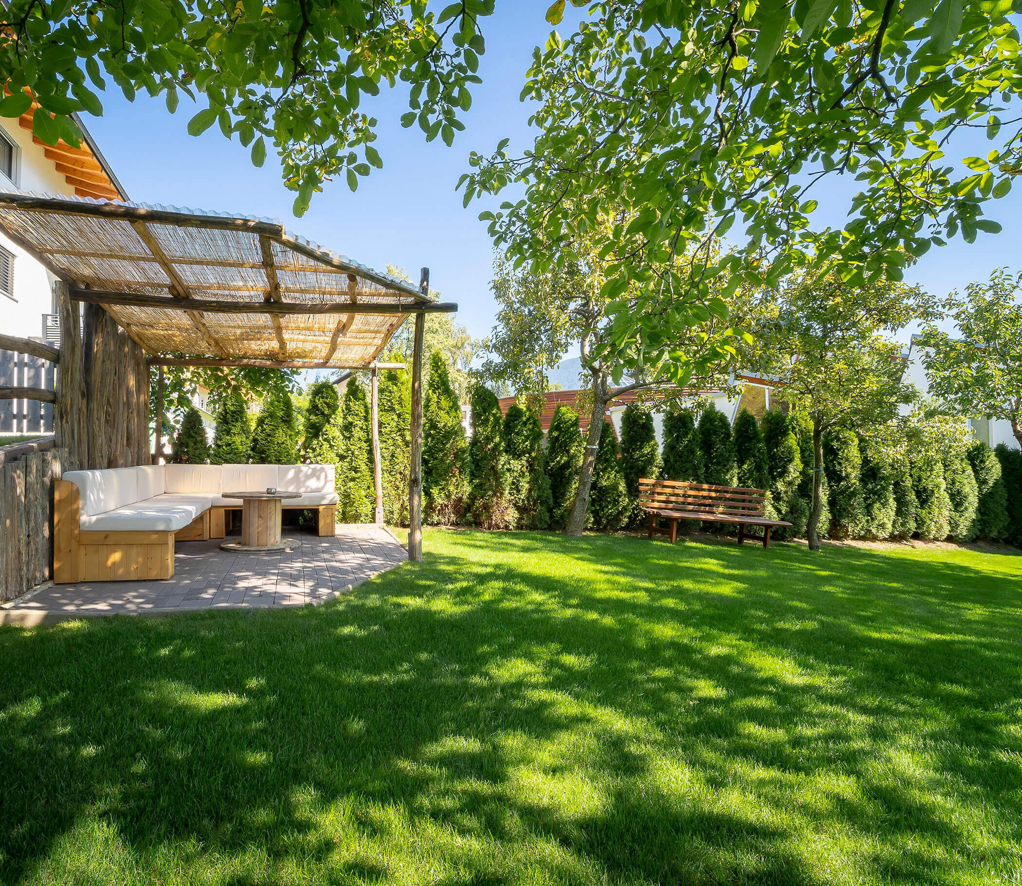 Garten mit Sitzecke