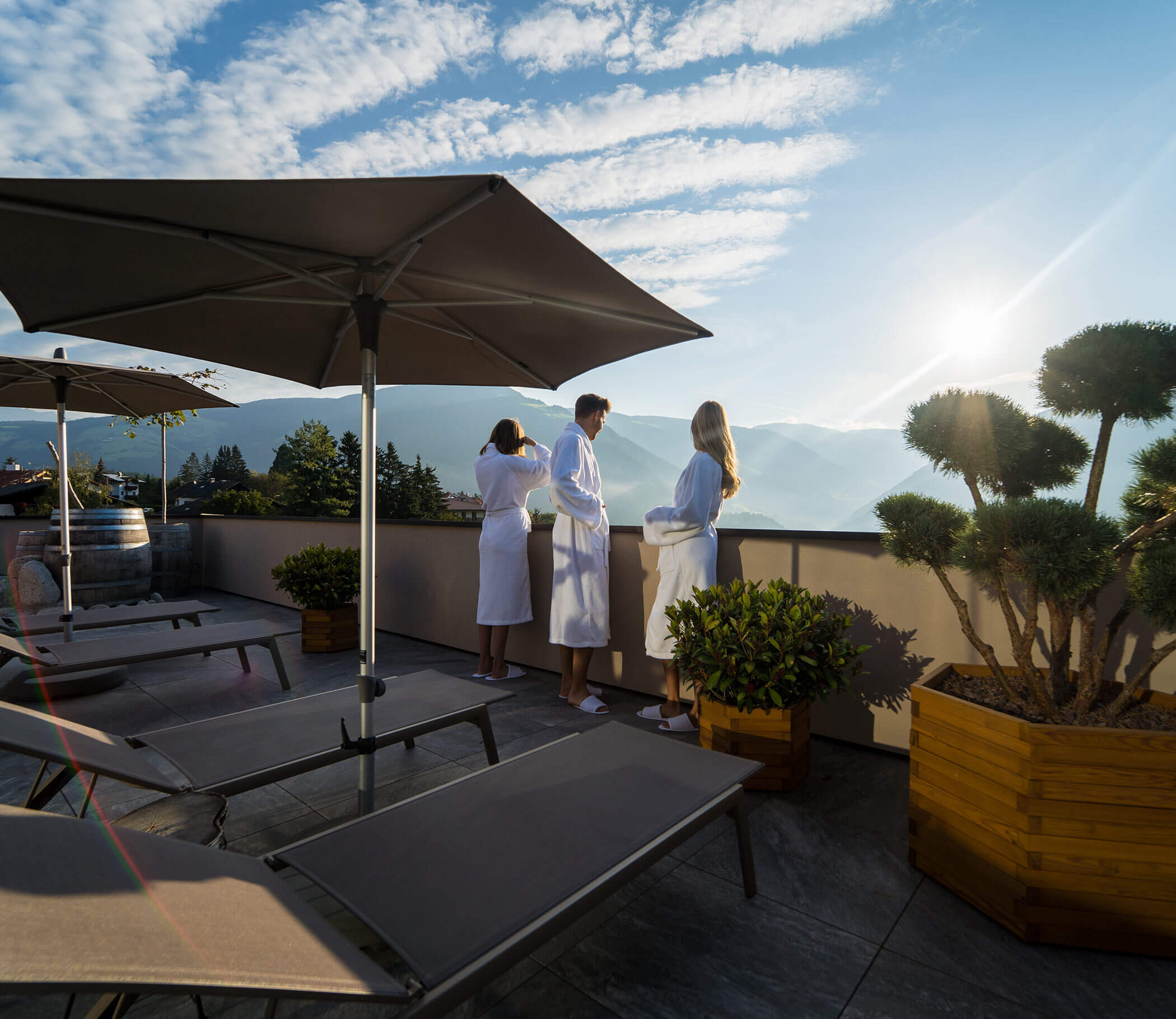 Freunde im Wellnessurlaub